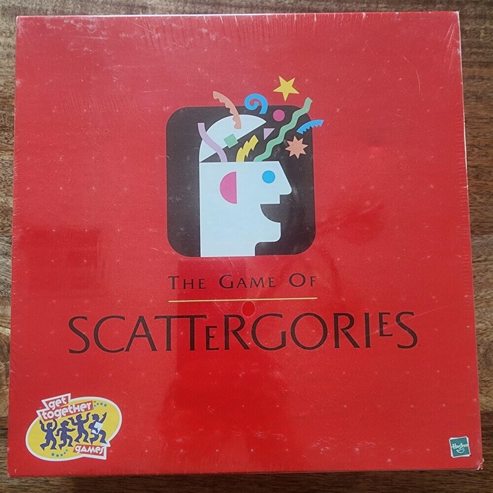Hasbro Scattergories Word Board Game 1999 2-6 Players Ages 12+ New Sealed USA